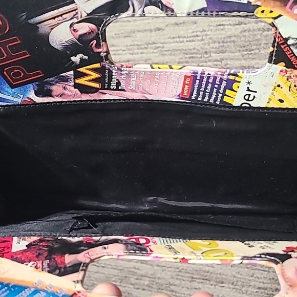 Trendy Magazine Print Clutch - Picture 10 of 10